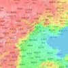 Topografische Karte Hebei, Höhe, Relief