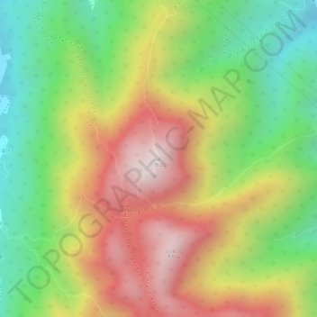 Topografische Karte 旗山, Höhe, Relief