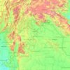 Topografische Karte จังหวัดอุดรธานี, Höhe, Relief