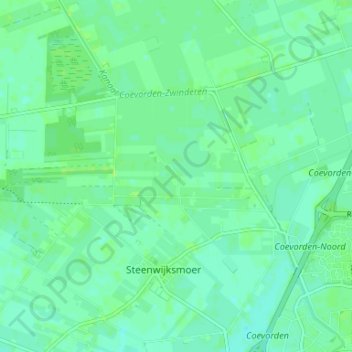 Topografische Karte Vossebelt, Höhe, Relief