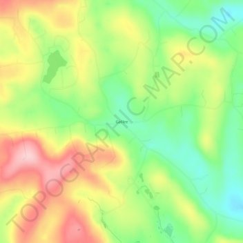 Topografische Karte Galilee, Höhe, Relief
