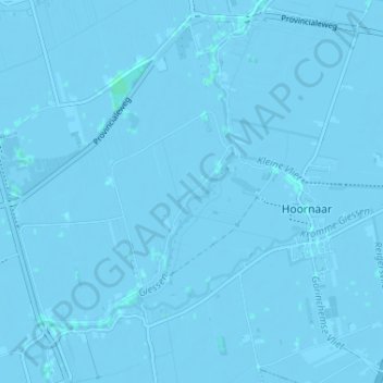 Topografische Karte Overslingeland, Höhe, Relief