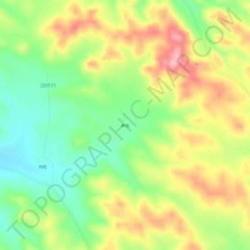 Topografische Karte 井沟, Höhe, Relief