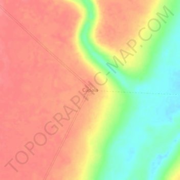 Topografische Karte Capaia, Höhe, Relief
