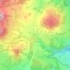 Topografische Karte Zone humide communautaire Saint-Genès-Champanelles, Höhe, Relief