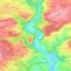 Topografische Karte Les Allumiers, Höhe, Relief