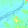 Topografische Karte บ้านวังม่วง, Höhe, Relief