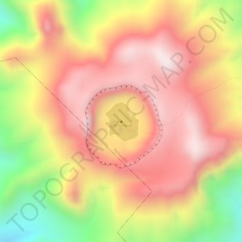 Topografische Karte El Chichonal, Höhe, Relief