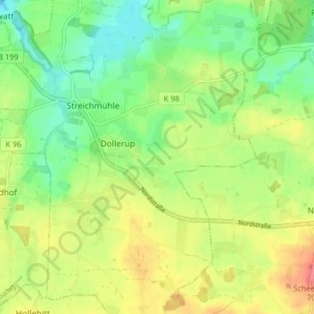 Topografische Karte Krim, Höhe, Relief