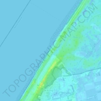 Topografische Karte Paal 21, Höhe, Relief