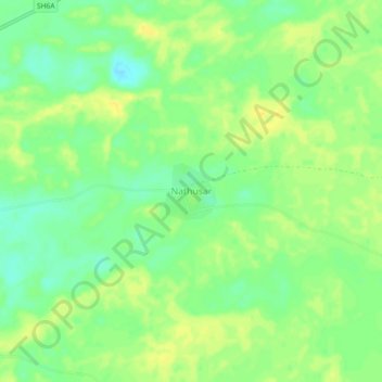 Topografische Karte Nathusar, Höhe, Relief