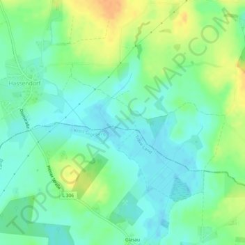 Topografische Karte Katzburg, Höhe, Relief