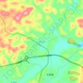 Topografische Karte 同心村, Höhe, Relief