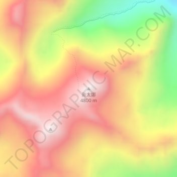 Topografische Karte 奥太娜, Höhe, Relief