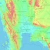 Topografische Karte จังหวัดพระนครศรีอยุธยา, Höhe, Relief