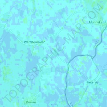 Topografische Karte Halfweg, Höhe, Relief