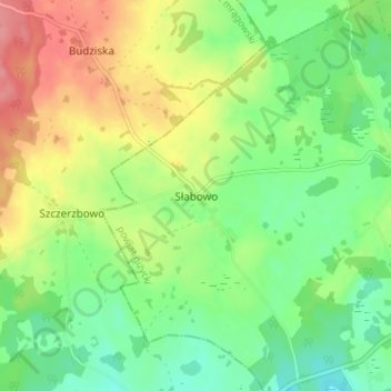 Topografische Karte Langenwiese, Höhe, Relief