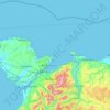 Topografische Karte Puffin Island, Höhe, Relief