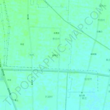 Topografische Karte 前枣庄, Höhe, Relief