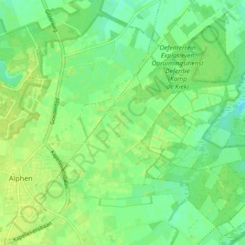Topografische Karte Looneind, Höhe, Relief