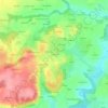 Topografische Karte Guérignan, Höhe, Relief