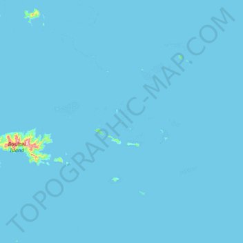 Topografische Karte Pender Island, Höhe, Relief