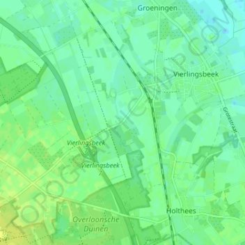 Topografische Karte Schafferden, Höhe, Relief