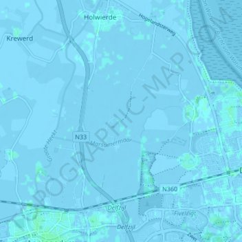 Topografische Karte Marsum, Höhe, Relief