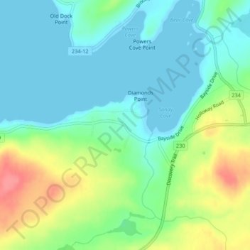 Topografische Karte Lethbridge, Höhe, Relief