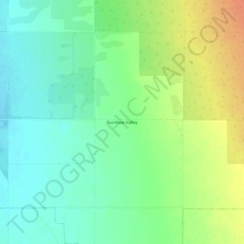 Topografische Karte Rainbow Valley, Höhe, Relief