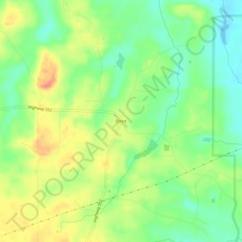 Topografische Karte Point, Höhe, Relief