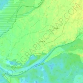 Topografische Karte Andrāuli, Höhe, Relief