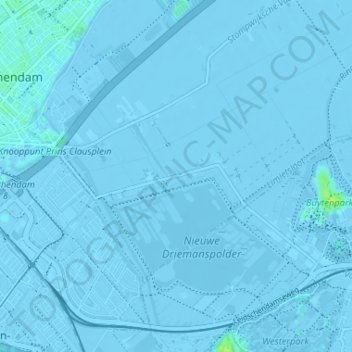 Topografische Karte Wilsveen, Höhe, Relief