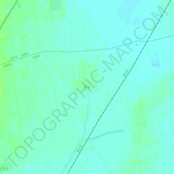 Topografische Karte 月字, Höhe, Relief