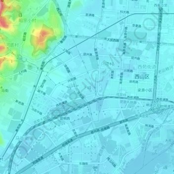 Topografische Karte 下峰, Höhe, Relief