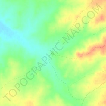 Topografische Karte Los Cabezudos, Höhe, Relief