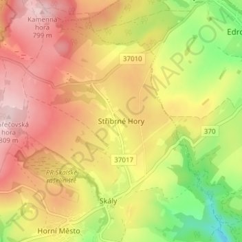Topografische Karte Neufang, Höhe, Relief