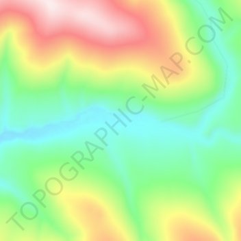 Topografische Karte Clear Creek, Höhe, Relief