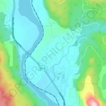 Topografische Karte Barrière, Höhe, Relief