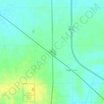 Topografische Karte Sheff, Höhe, Relief