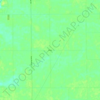 Topografische Karte Sitka, Höhe, Relief