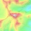 Topografische Karte Buck Mountain, Höhe, Relief