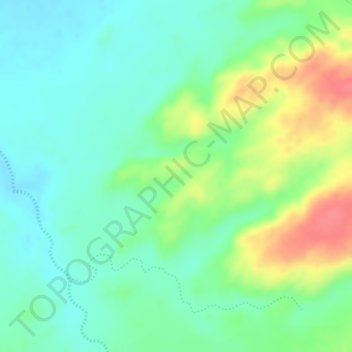 Topografische Karte Barech, Höhe, Relief