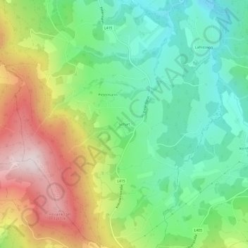 Topografische Karte Sichart, Höhe, Relief