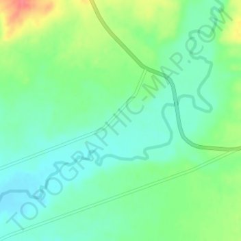 Topografische Karte 卜浪沟村, Höhe, Relief