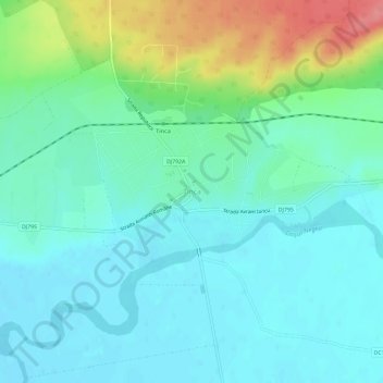 Topografische Karte Tinca, Höhe, Relief