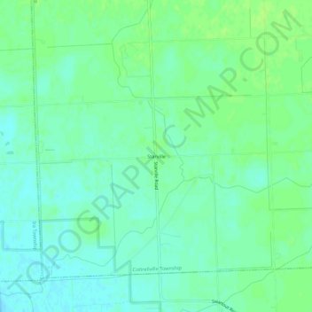 Topografische Karte Starville, Höhe, Relief