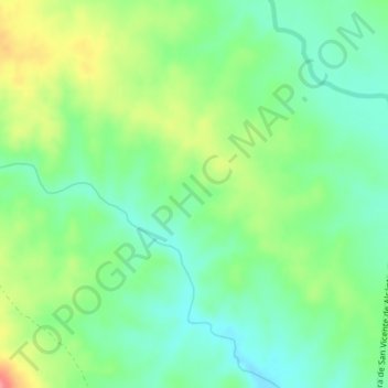 Topografische Karte La Carretería, Höhe, Relief