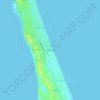 Topografische Karte Hargraves Beach, Höhe, Relief