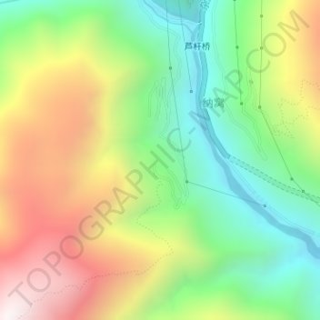 Topografische Karte 纳山, Höhe, Relief